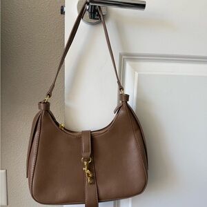 Donated: Brown Leather Shoulder Bag - donating 5/7